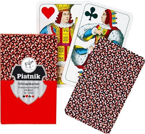 Piatnik 1700 "Schnapps Cards Flash French Card Game (24-Piece)