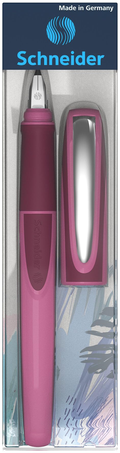 Schneider Ray fountain pen (right-handed, incl. Standard ink cartridge royal blue) boysenberry
