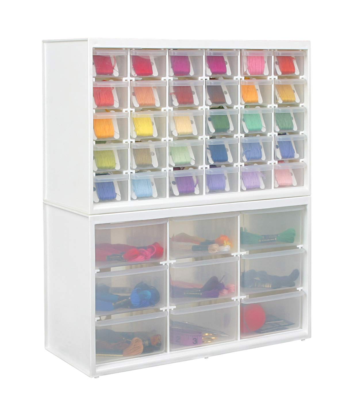 ArtBin 6830PC Store-In-Drawer Cabinets - Wall Mountable Storage Cabinet with 30 Drawers, Art &