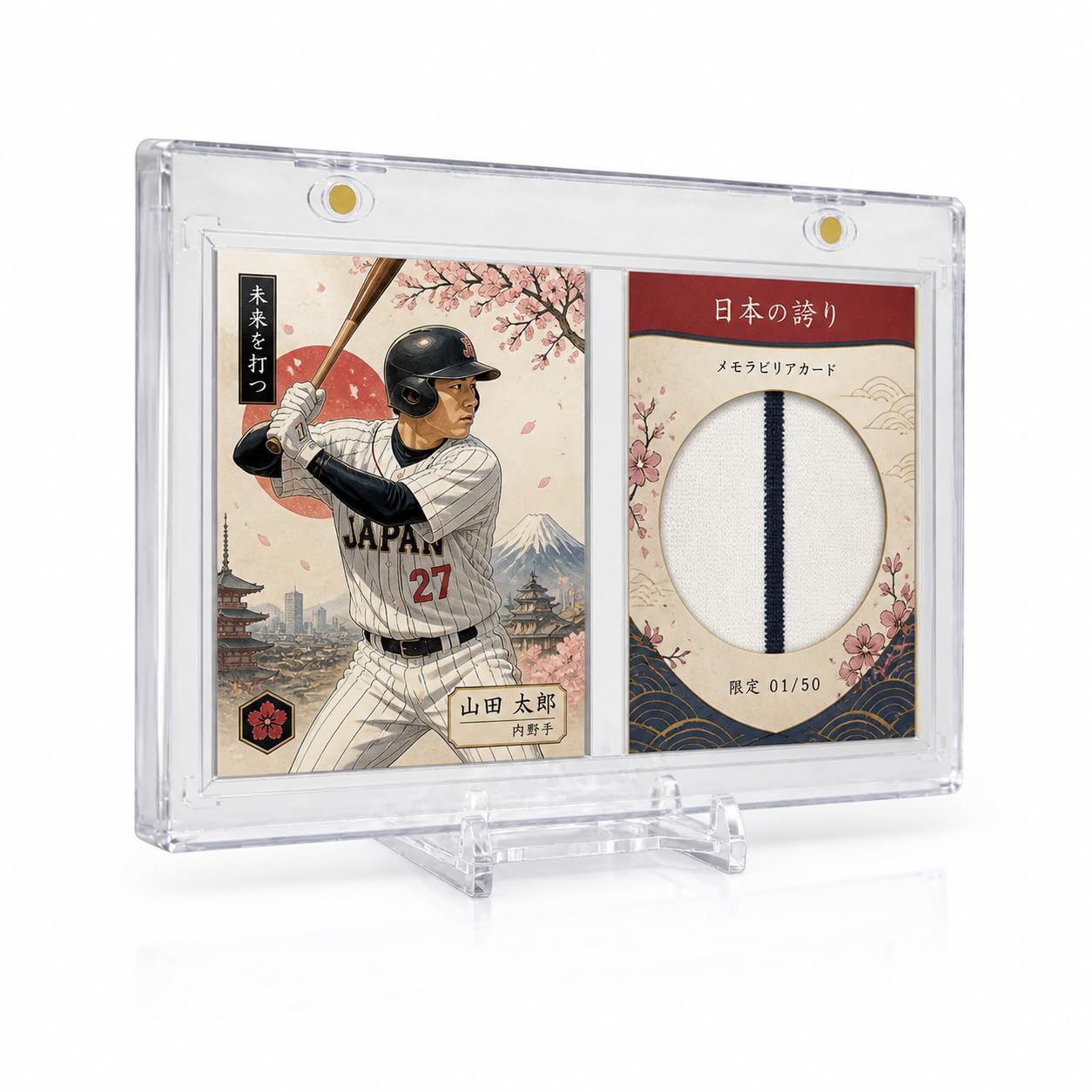 1X ULTRA PRO Vertical Booklet Card Holder - UV One Touch MAGNET magnetic 175pt