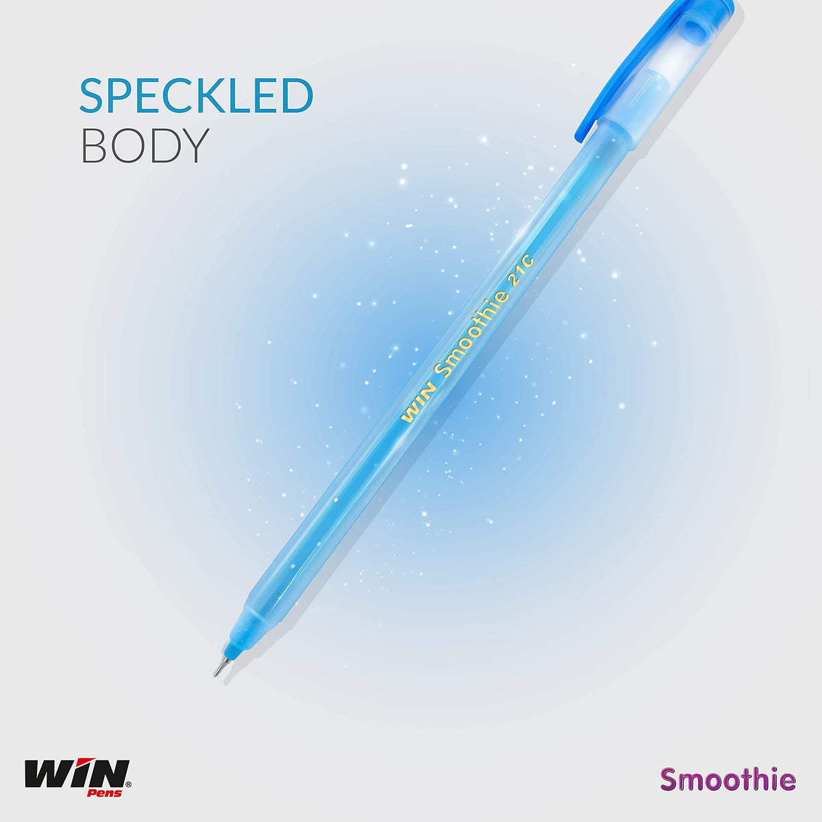 WIN Smoothie Ball Pens | 40 Pens (20 Blue Ink & 20 Black Ink) | 0.7 mm Tip | Comfortable Writing |