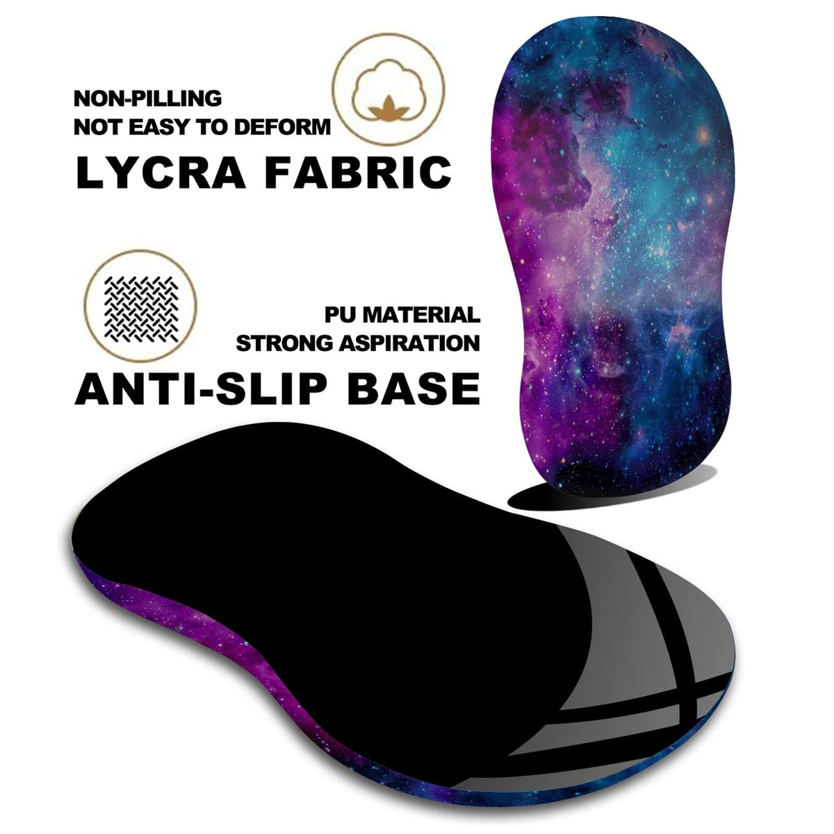 KUOSGM Mouse Pad Wrist Support, Ergonomic Mouse Pad with Massage Dot, Comfortable Computer Mouse