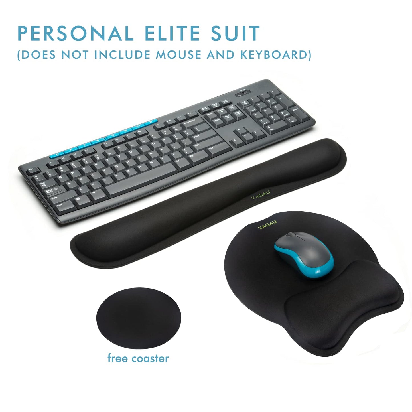 VAGAU Premium Keyboard Wrist Rest and Mouse Pad Wrist Support