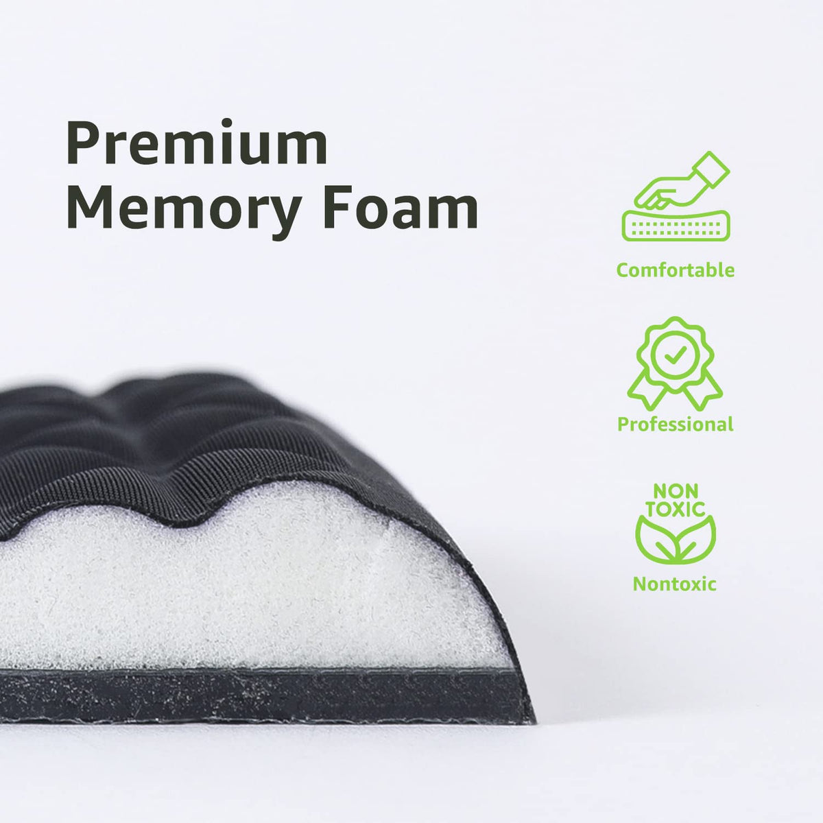 LargeLeaf Ergonomic Wrist & Elbow Rest Pad for Desk with Memory Foam & Non-Slip Base, Relieve Elbow