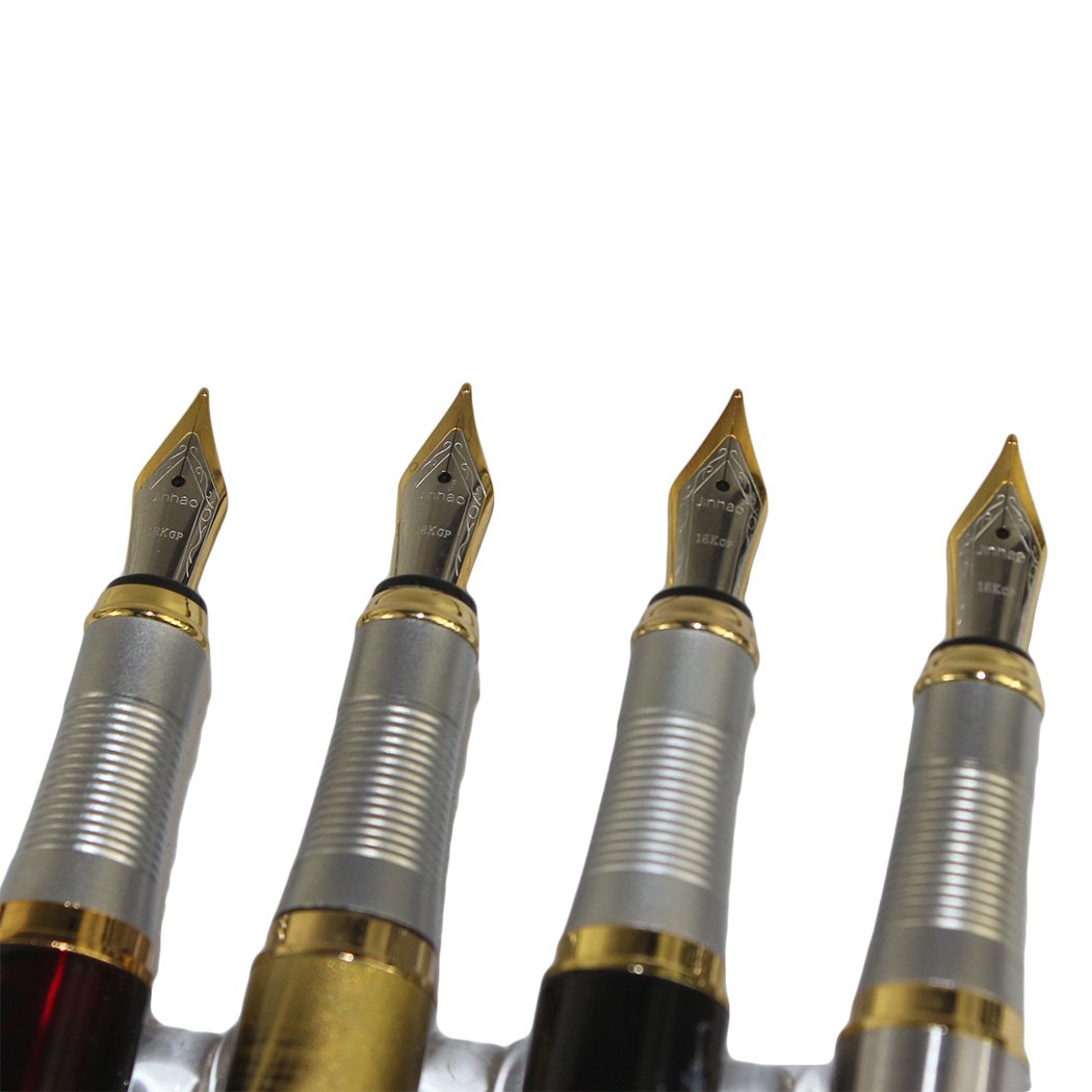 Gullor 4 PCS in Set 250 Fountain Pen Cartridge Pens in 4 Colors with Pen Pouch
