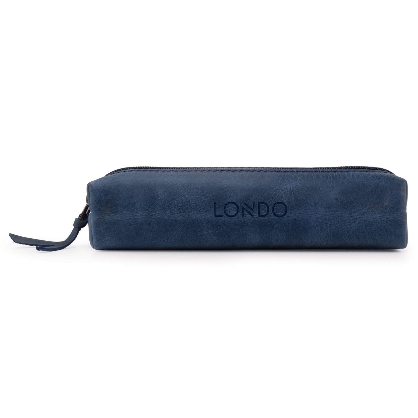 Londo Genuine Leather Zipper Pen, Pencil & Cosmetic Case