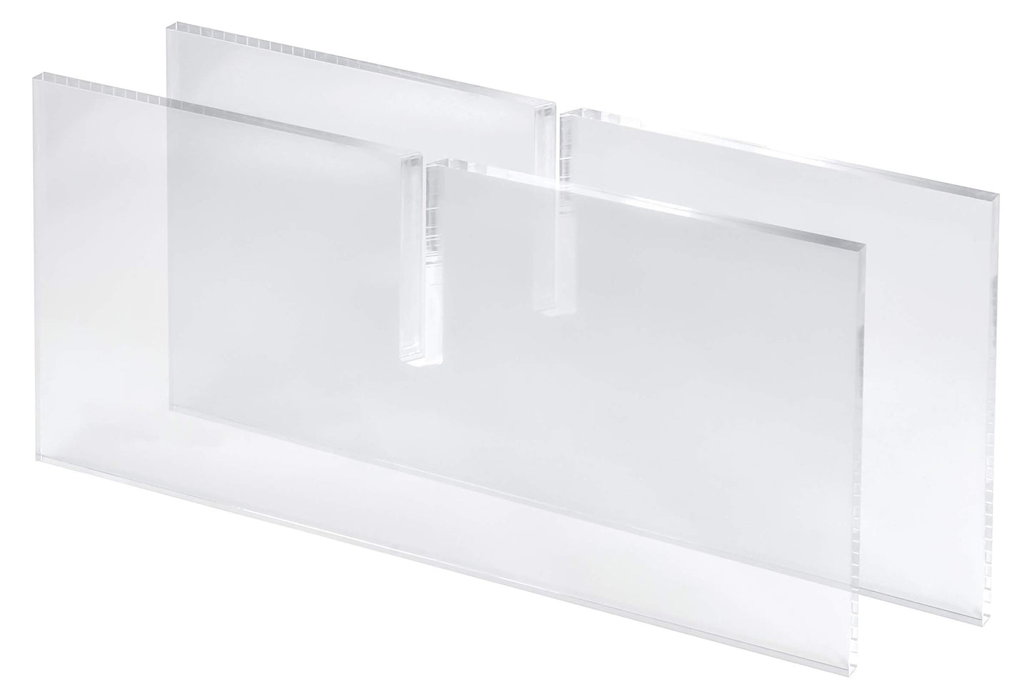 Red Co. Transparent Clear Acrylic Book Holder 2 Piece Reading Stand for Open and Closed Books