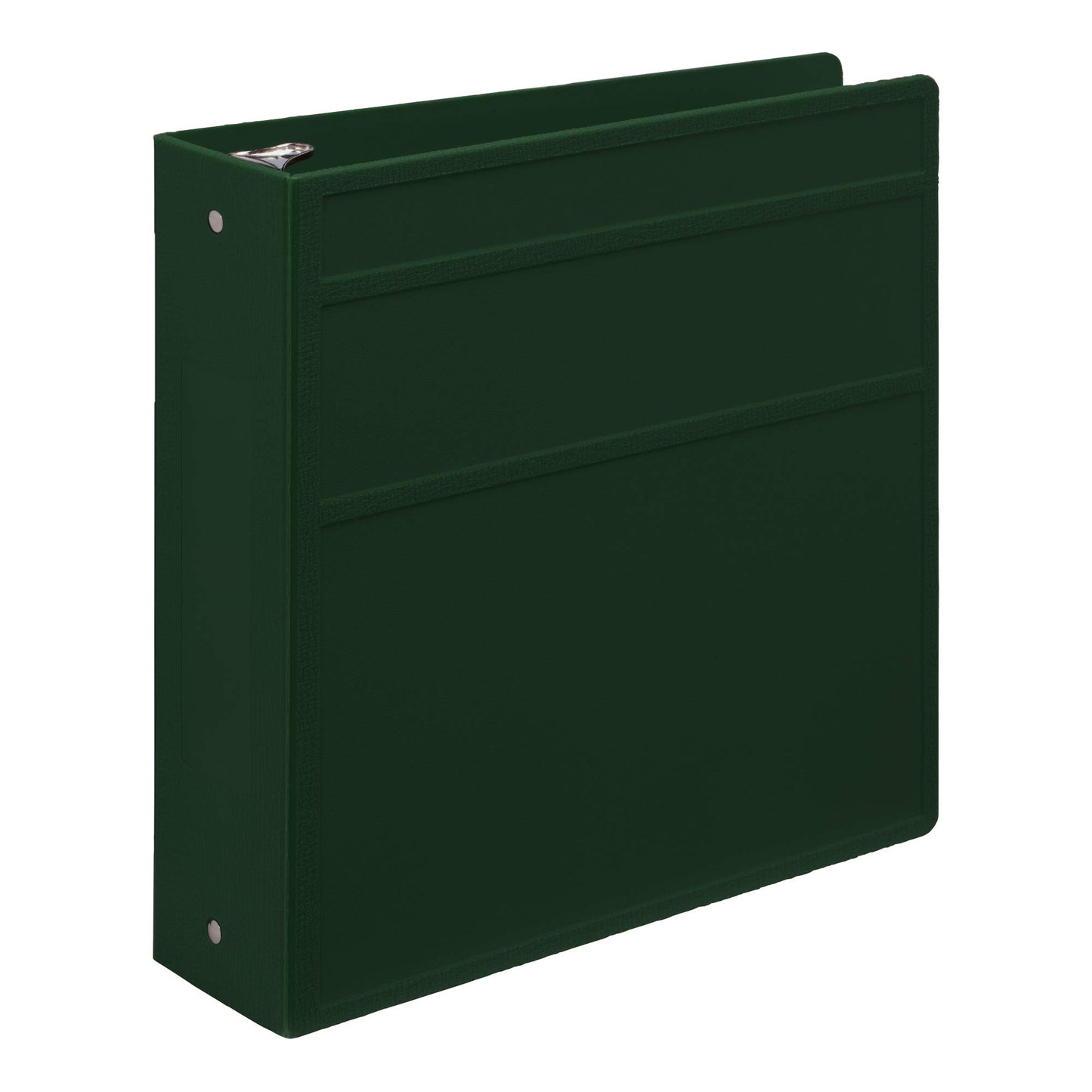 Carstens 3-Inch Heavy Duty 3-Ring Binder - Side Opening, Forest Green, Durable Plastic, Precision