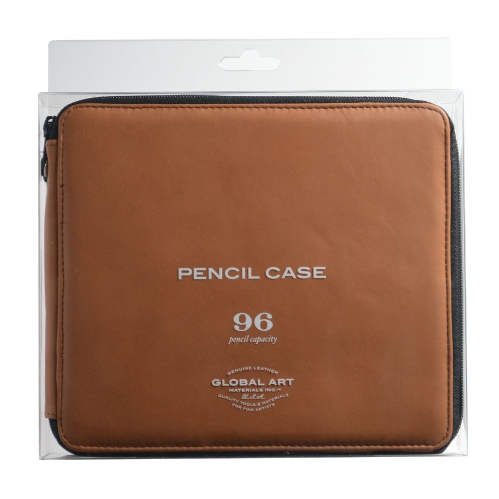 Speedball Art Products Genuine Leather Storage Case for Pencils, Markers, Pens and Art Supplies