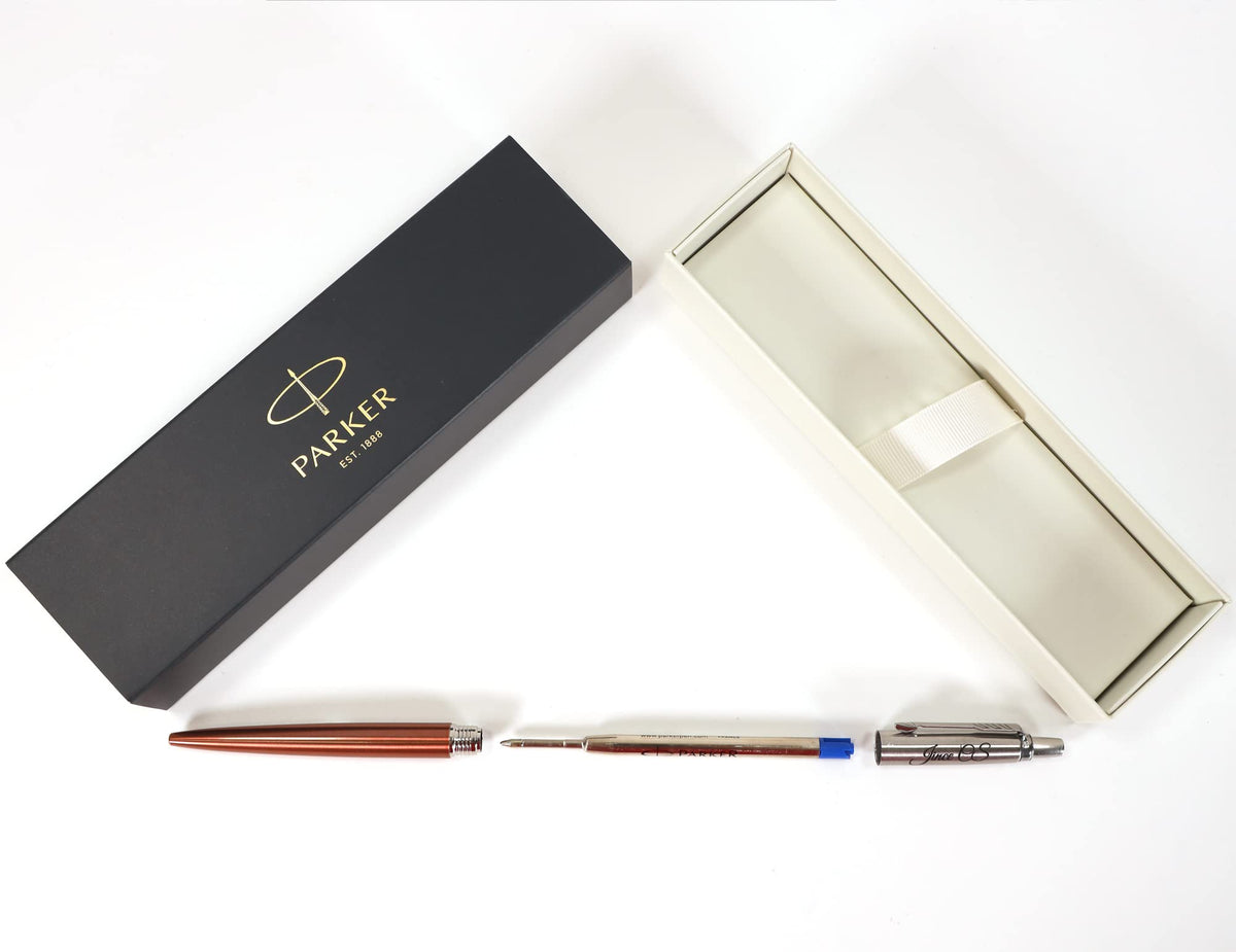 Personalised Custom Parker Jotter Bond Street Pen + Gift Box | Design A Truly Unique Present |