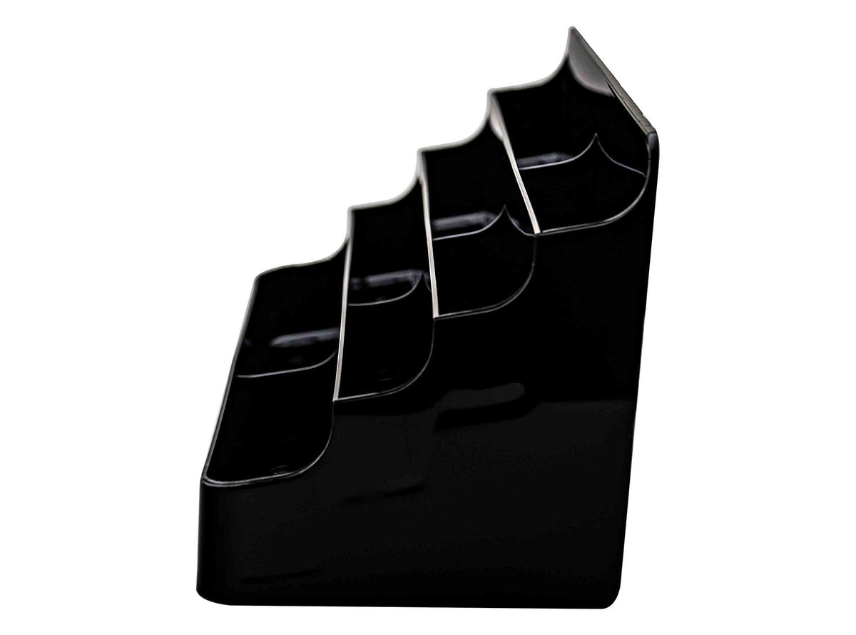 Business Card Holder Acrylic Four Tiers Eight Pockets Counter Holds 3.5" x 2" Appointment Cards for