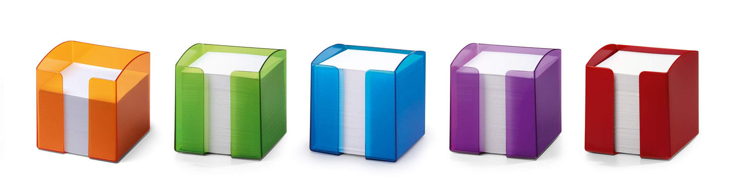 Durable Radiance Radiance Noteholder Plastic with 90 x 90 mm Notes Translucent Blue Ref 1701682540