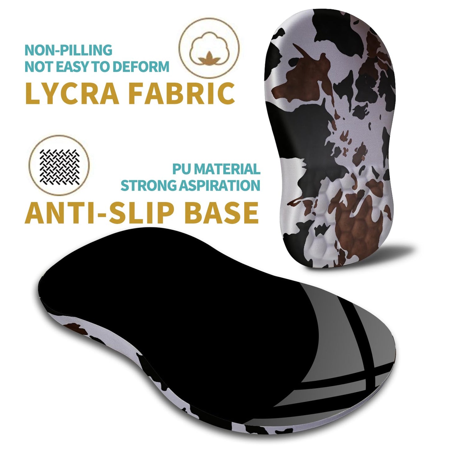 Hokafenle Ergonomic Mouse Pad Wrist Support with Massage Design, Wrist Rest Pain Relief Mousepad