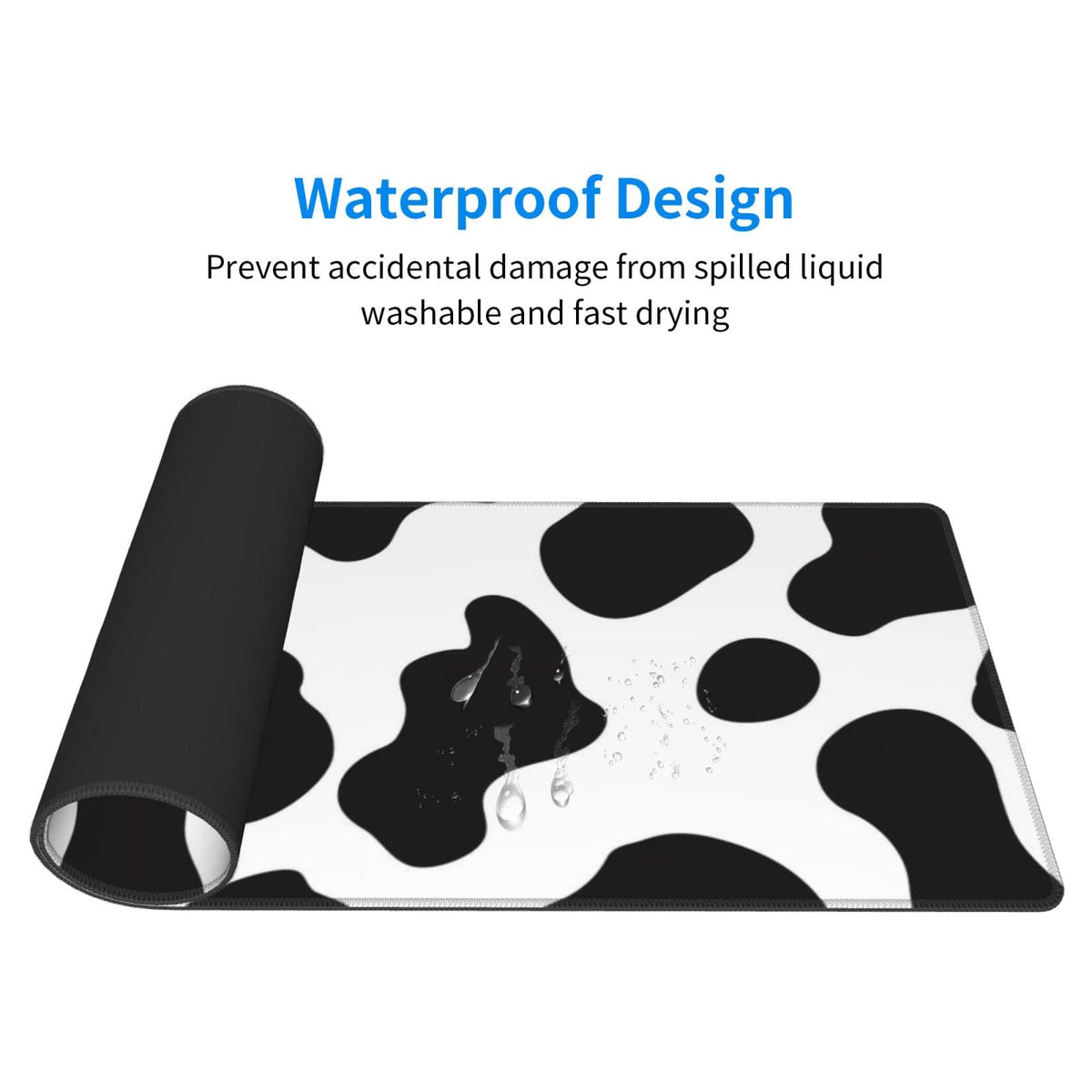 Sigouyinei Extra Large Desk Pad 31.5x12in Office Gaming Non-Slip Mouse Pad