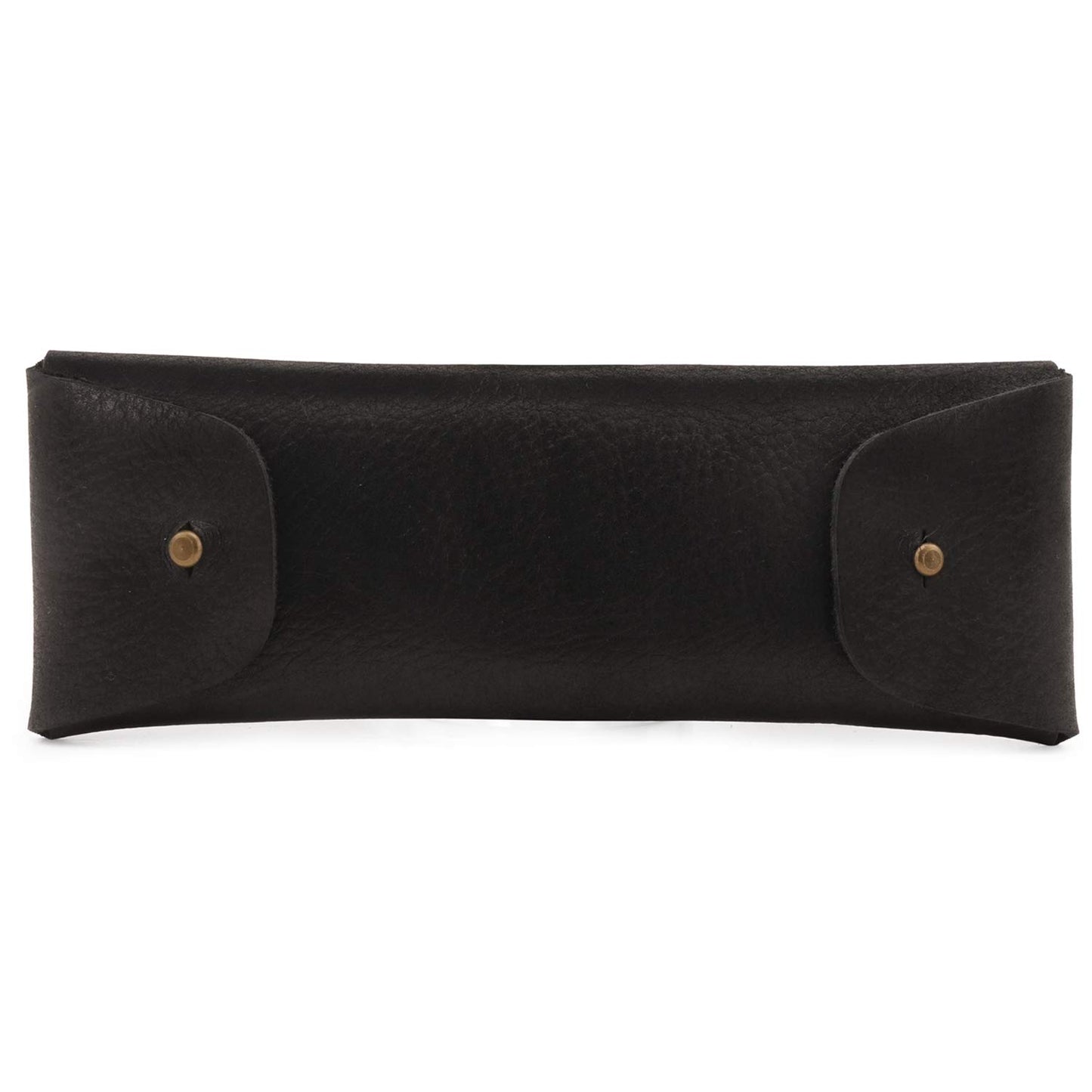 Londo Genuine Leather Retro Pen and Pencil Case - Metal Snap Fastener, Pencil Pouch Stationery Bag