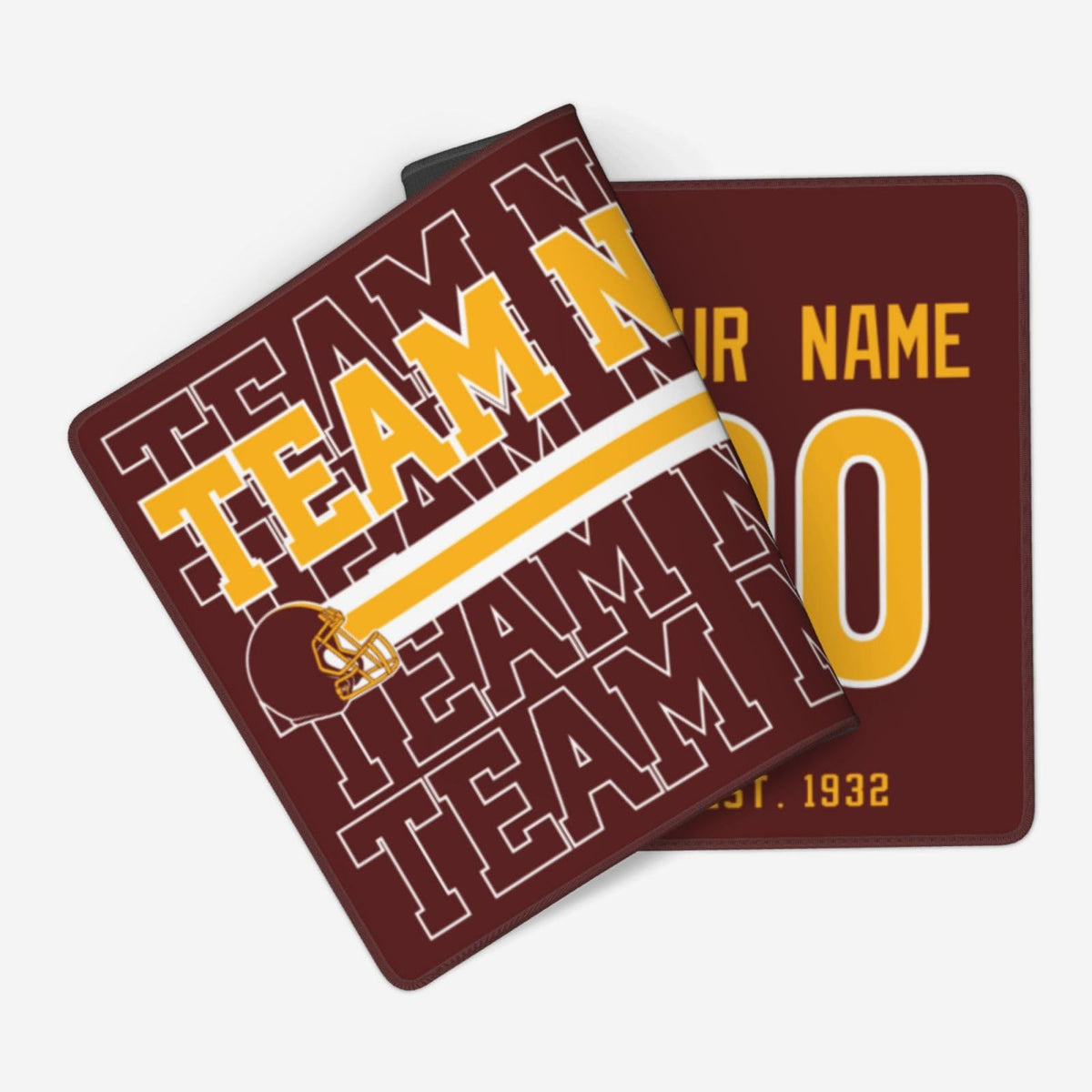 ANTKING W Mouse Pad Custom Name and Number Desk Pad for Men Women Youth Gifts