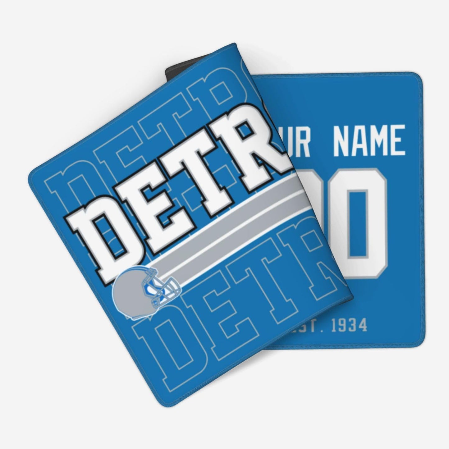 ANTKING Detroit Mouse Pad Custom Name and Number Desk Pad for Men Women Youth Gifts