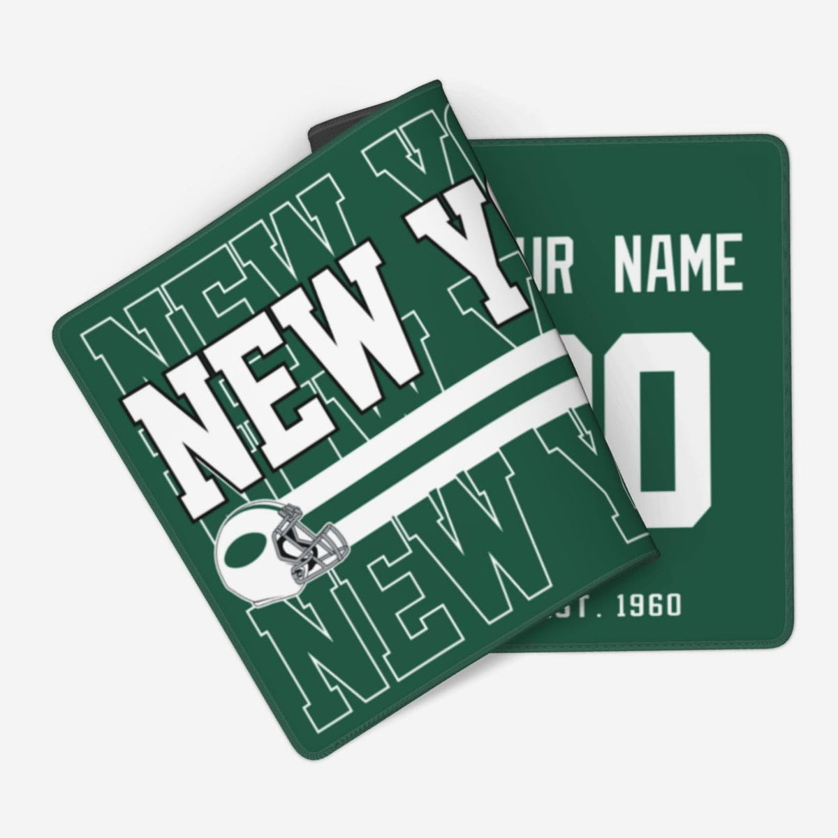ANTKING New York J Mouse Pad Custom Name and Number Desk Pad for Men Women Youth Gifts