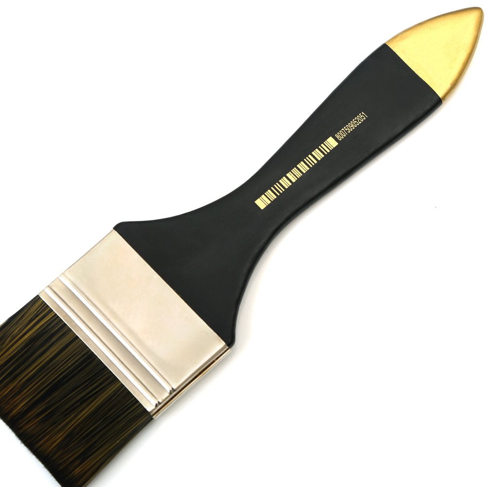 Dainayw Artist Flat Paint Brush-Large Wash Brushes Set for Gesso, Varnishes, Acrylic Painting