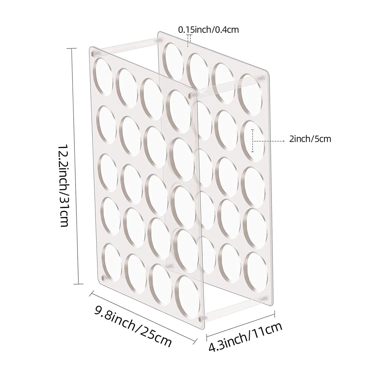 Vinyl Roll Storage 40-Holes Vinyl Storage Rack for Craft Room Vinyl Roll Holder for up to 40 Vinyl