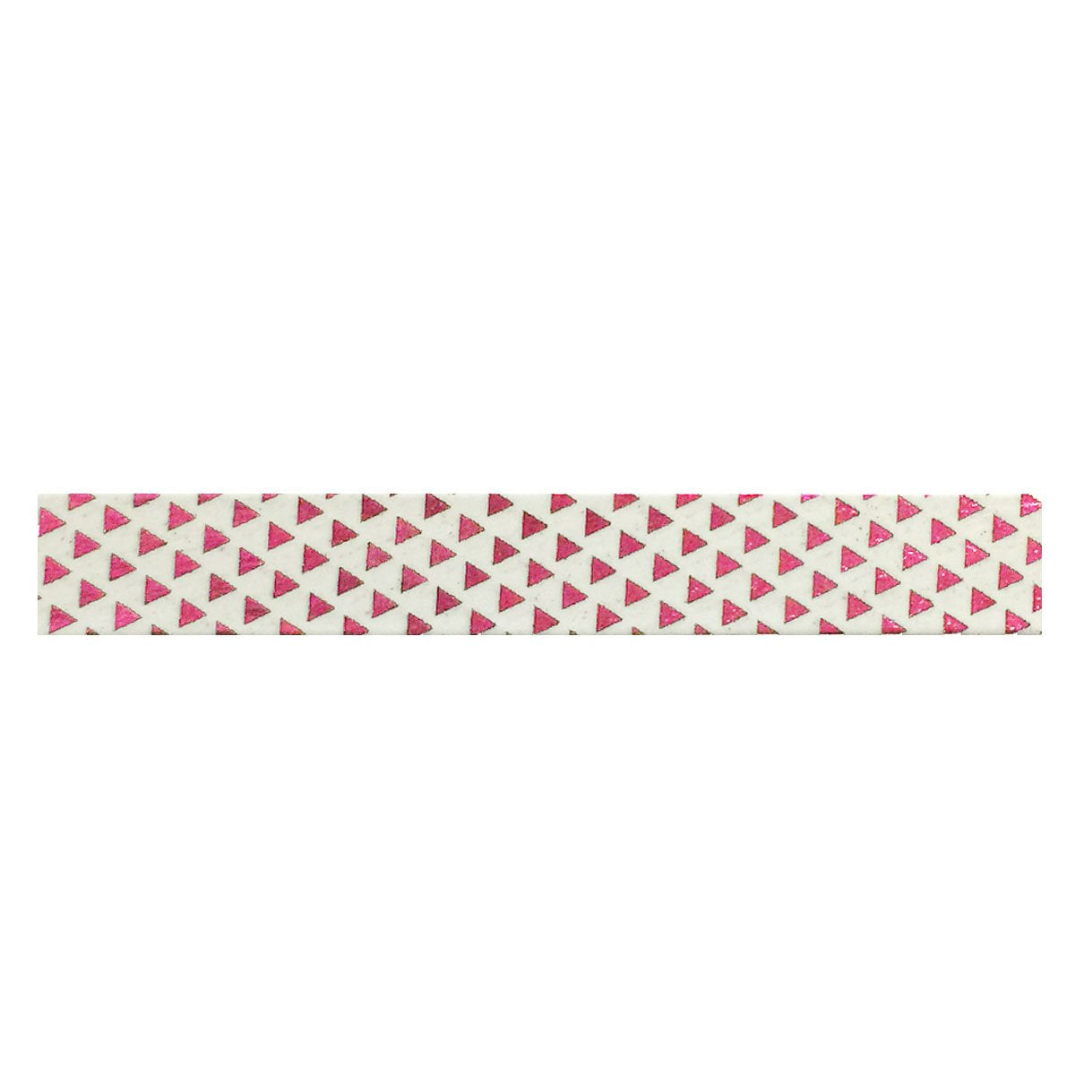 Wrapables Colorful Washi Masking Tape, Metallic Fuchsia Pyramids