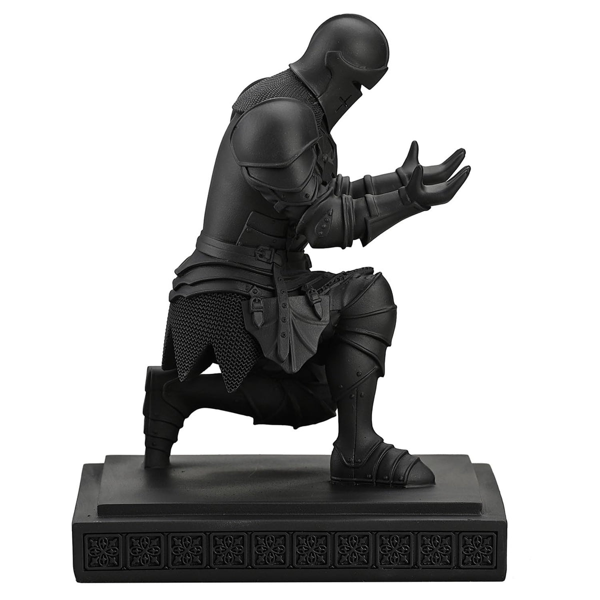 Medieval Warrior Knight Pen Holder Fun Desk Accessories Paperweight Blak