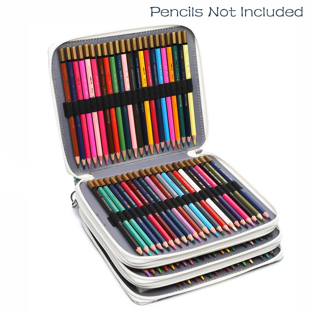 YOUNGCOL 120 Slots Colored Pencil Case Color Pencil Organizer Storage Large Capacity Pencil Case