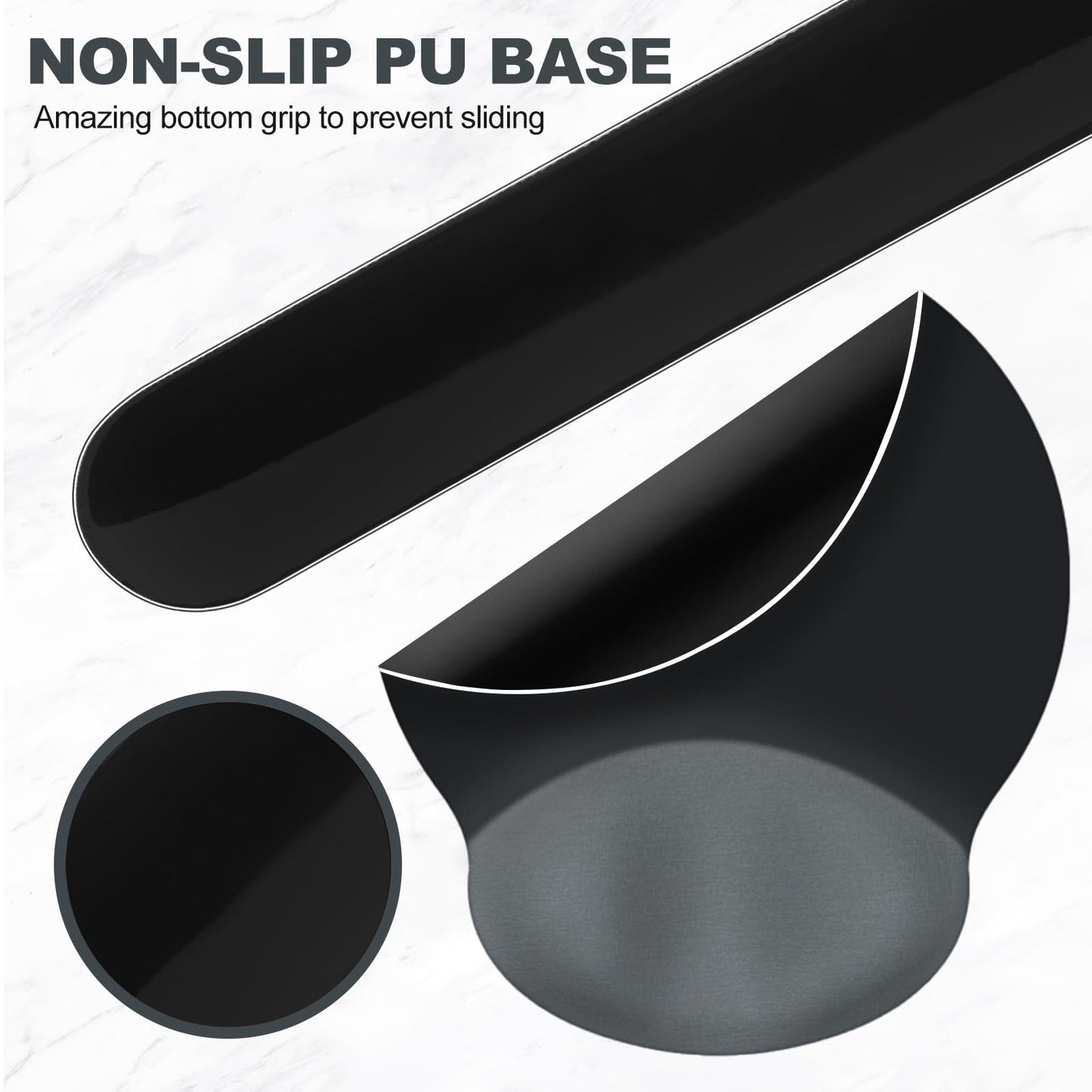 AIMSA Mouse Pad with Wrist Rest Support, Keyboard Wrist Rest Set, Ergonomic Memory Foam Mousepad