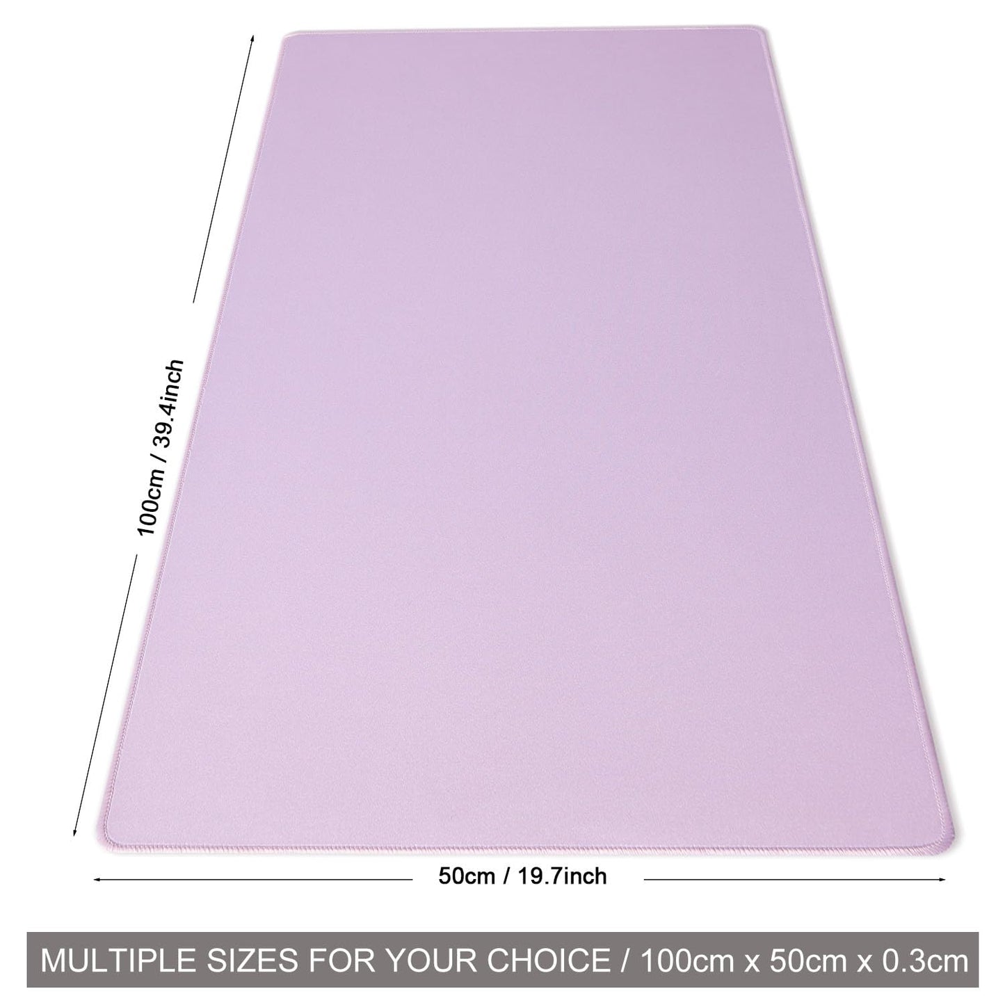 DOBAOJIA Light Pink Mouse Pad, Keyboard and Mouse Mat XXXXL 39.4” x 19.7”