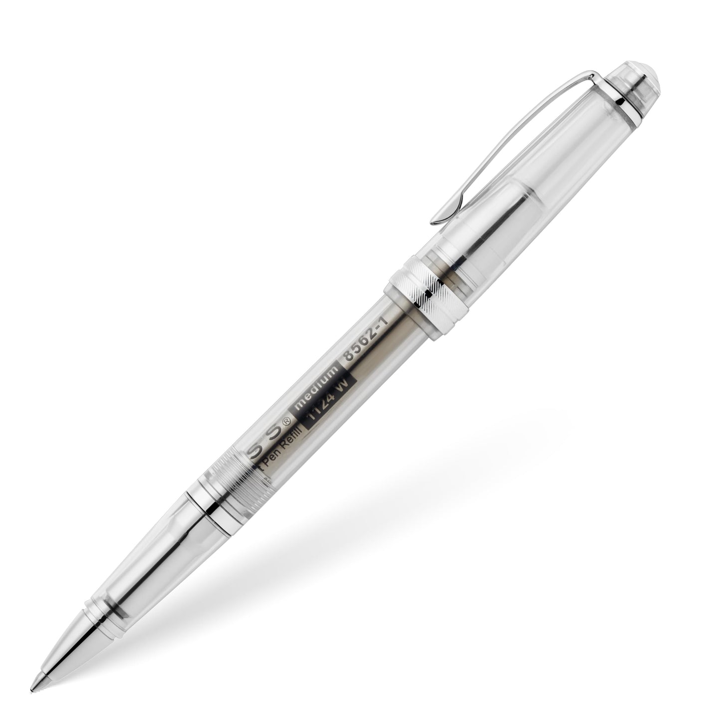 Cross Bailey Light Translucent Clear Ballpoint Pen, Medium Point, Black Ink