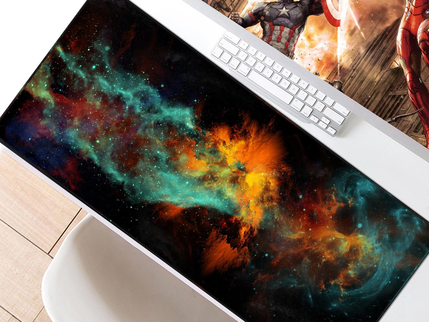 JIALONG Gaming Mouse Pad Desk Mouse Mat Large Size 35.4 x15.7inches Comfortable XXL Mousepad for