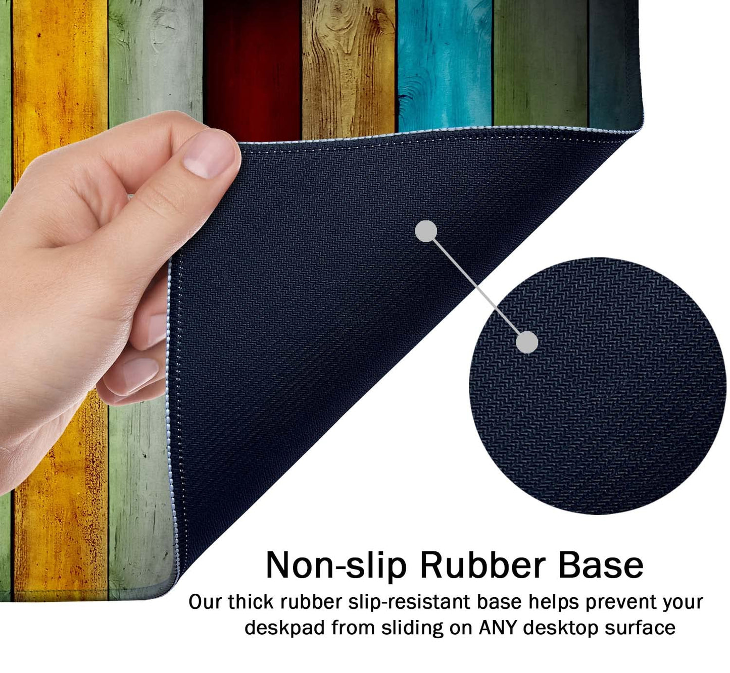 SSOIU Large Mouse Pad, Full Desk XXL Extended Gaming Mouse Pad 35.5" X 15.7", Waterproof Desk Mat