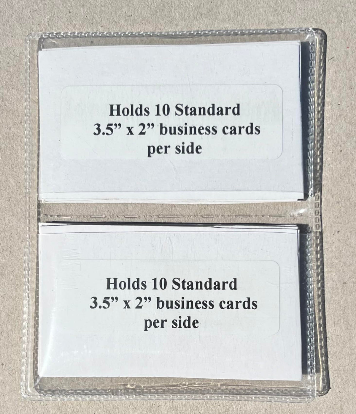 StoreSMART - Clear Folding Business Card Holders - 25 Pack - Polypropylene Plastic (RPP2915C-25)