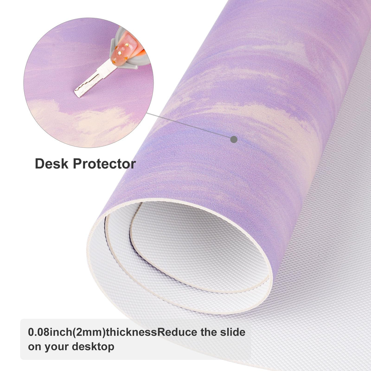Colorful Star Pink Large Mouse Pad, 31.5" x 15.7"