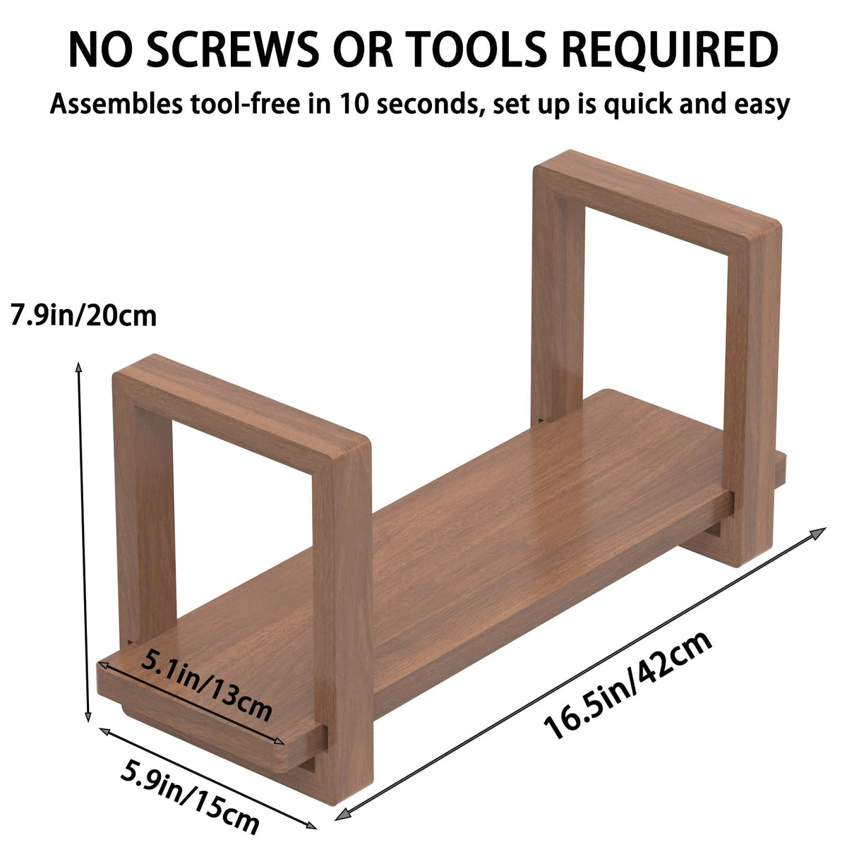 Adjustable Desktop Bookshelf Wooden Desk Book Holder Organizer Tabletop Bookshelf Mini Book Shelf