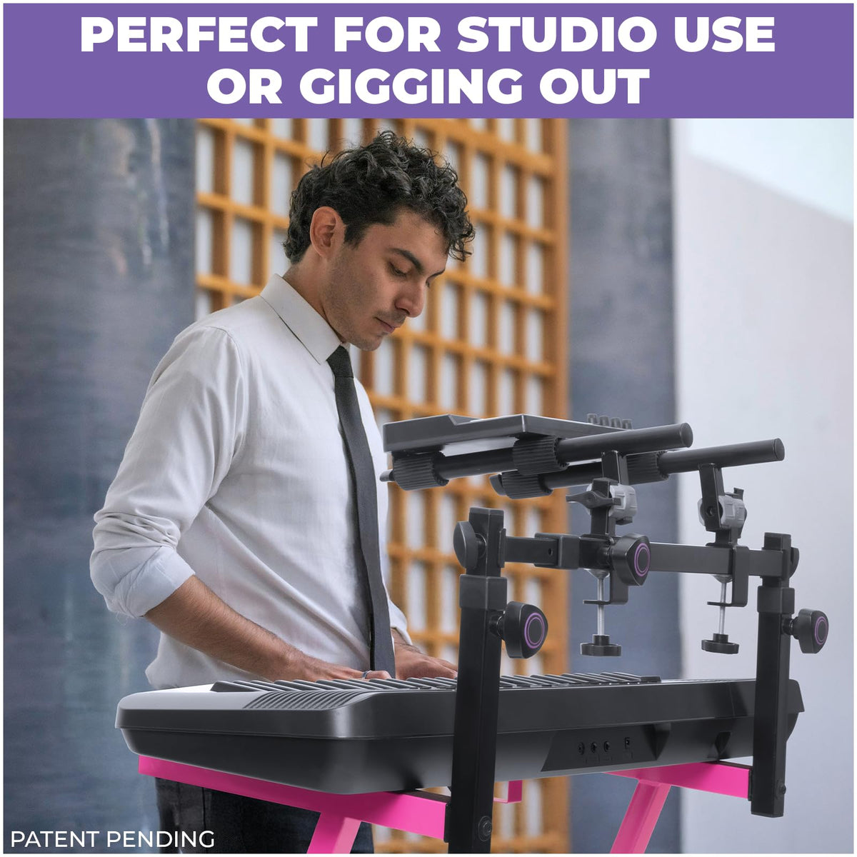 Liquid Stands 2 Tier Keyboard Stand Attachment - Adjustable Electric Digital Piano Stand for 54, 88