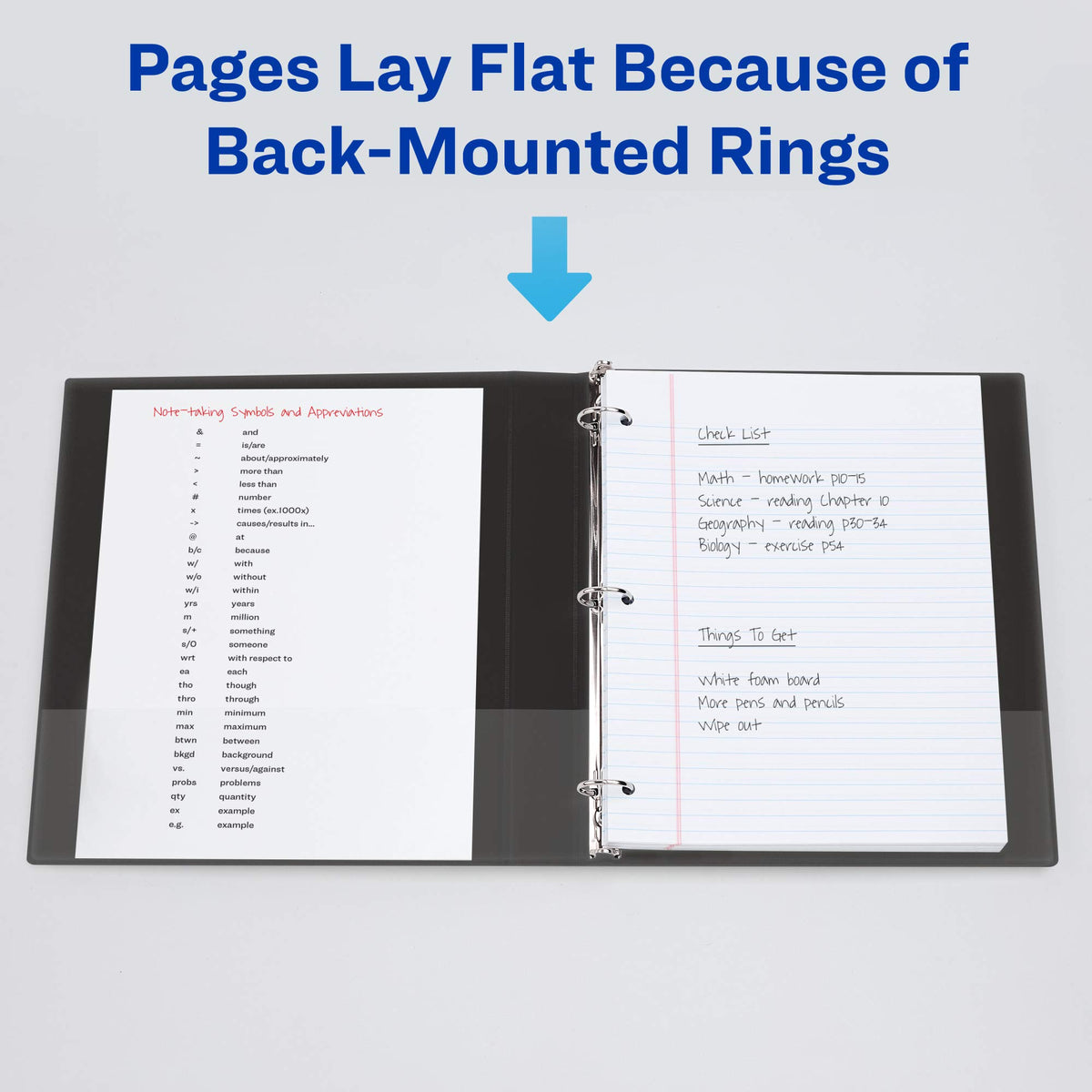 Avery Standard View 3 Ring Binders, 2" Round Rings, 375-Sheet Capacity, 2.8 Inch Wide Spine, White
