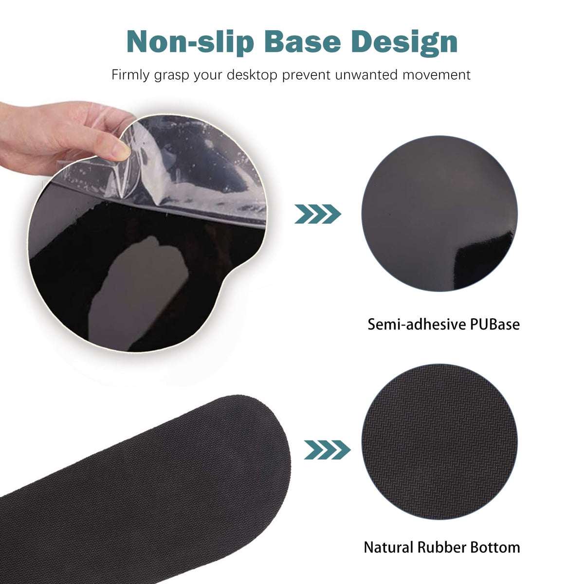ARTSO Large Mouse Pad and Keyboard Wrist Rest, Desk Pad for Keyboard and Mouse, 4in1 Large Gaming