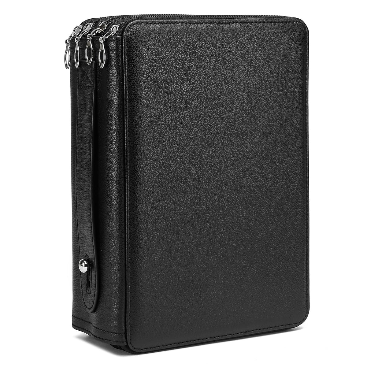 YOUNGCOL 200 Slots Colored Pencil Case - Deluxe PU Leather Pencil Organizer Holder With Zipper
