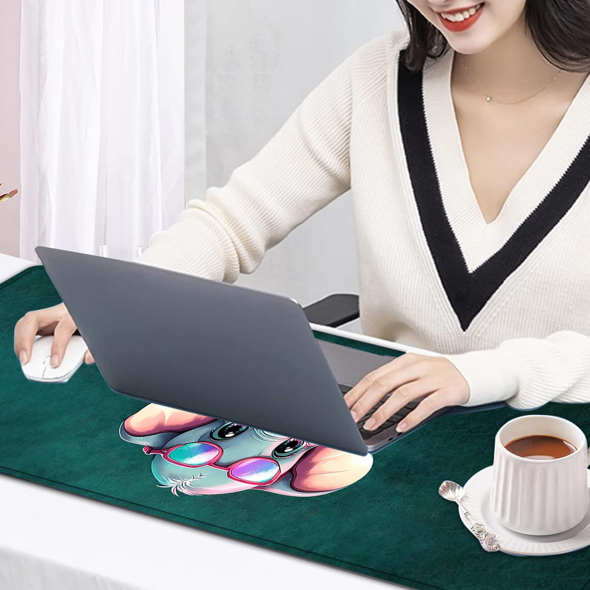 Large Mouse Pad, 31.5 x 11.8in Extended Gaming Mouse Pad with Stitched Edges, XXL Mousepad