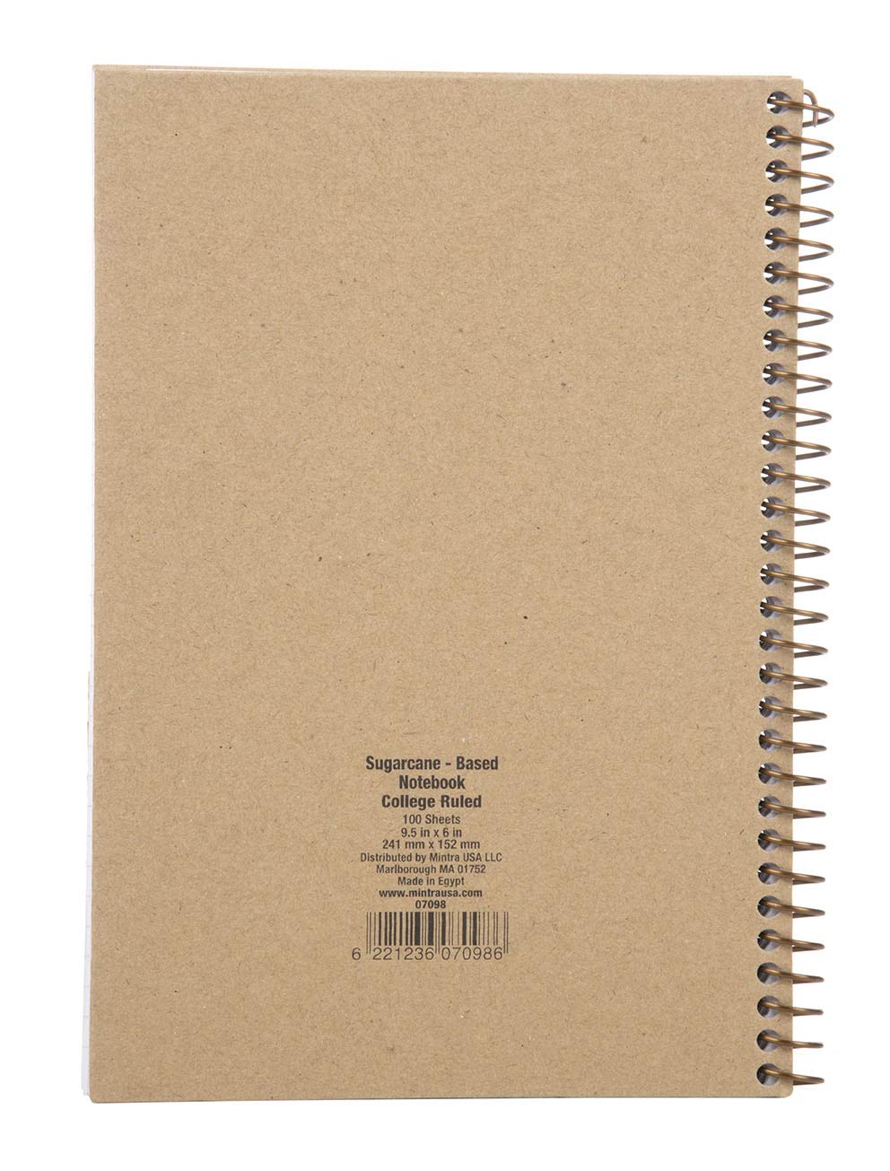 Mintra 100% Recycled Notebooks (Junior Size (6.5in x 9.5in), Plain Cover 3pk)