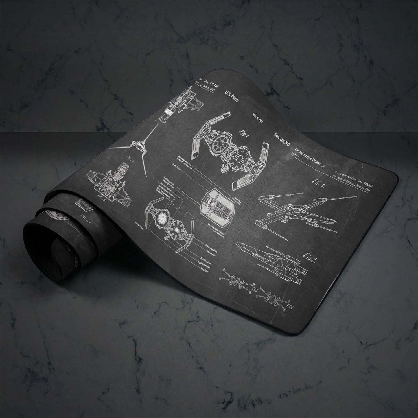 Spaceship Space Mouse mat, Sci-fi Control Console Display Desk Mat, Large Mouse pad for Desk, Gamer