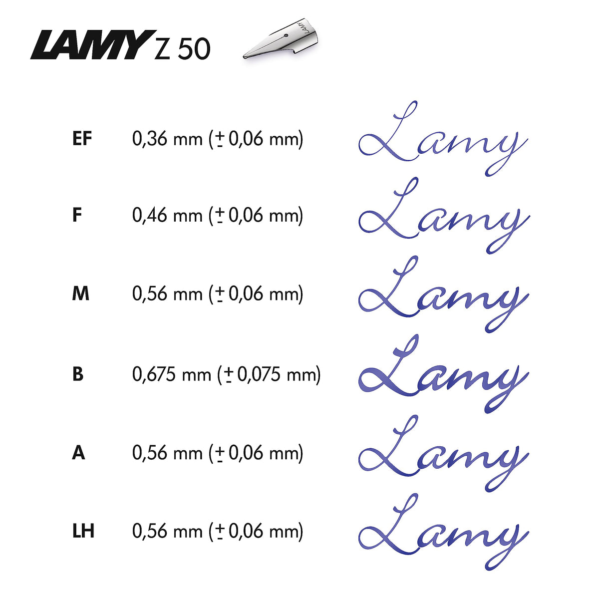 Lamy cp1 black fountain pen - minimalist fountain pen in elegant metal body - with cushioned