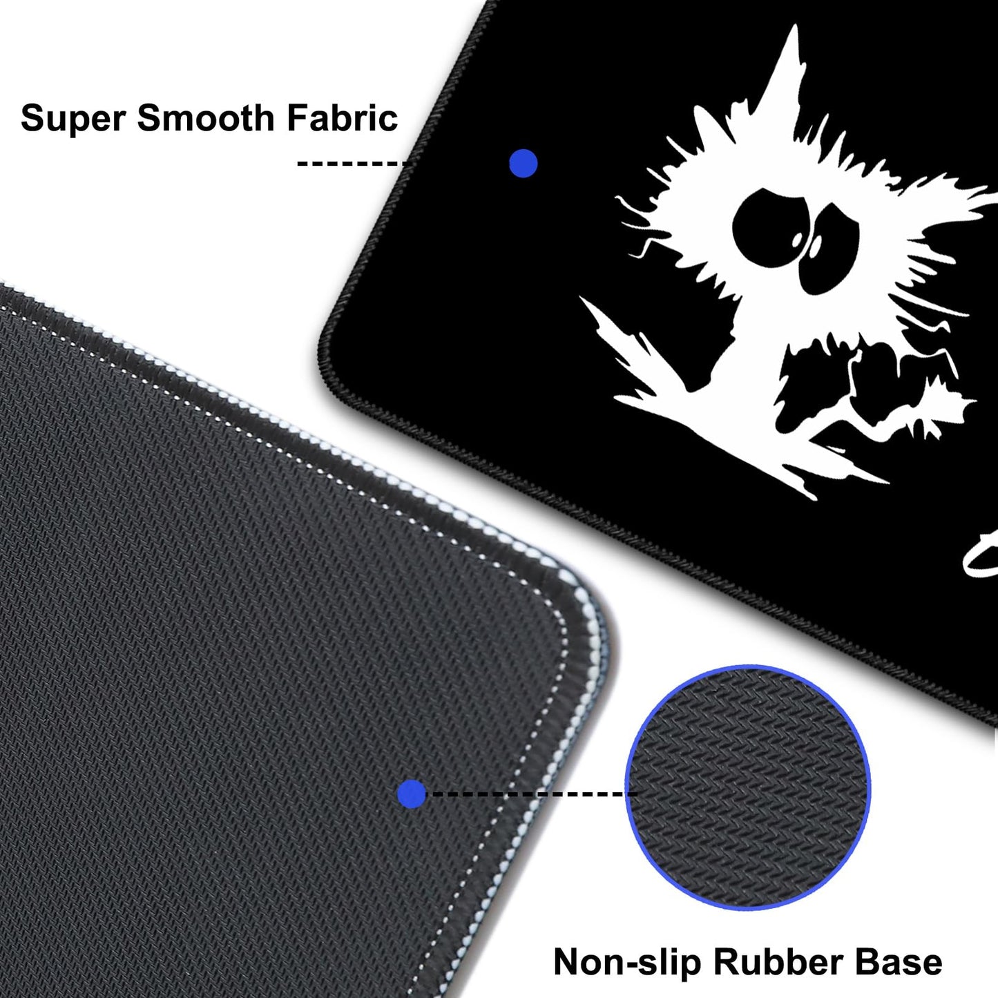 Wiabsi Desk Mat Pad,Large XXL Extended Mouse Pad Mat for Desktop Keyboard