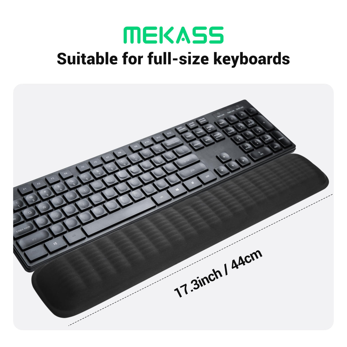 MEKASS Keyboard Wrist Rest, Soft Memory Foam Wrist Support for Keyboard, Keyboard Hand Rest Pad for