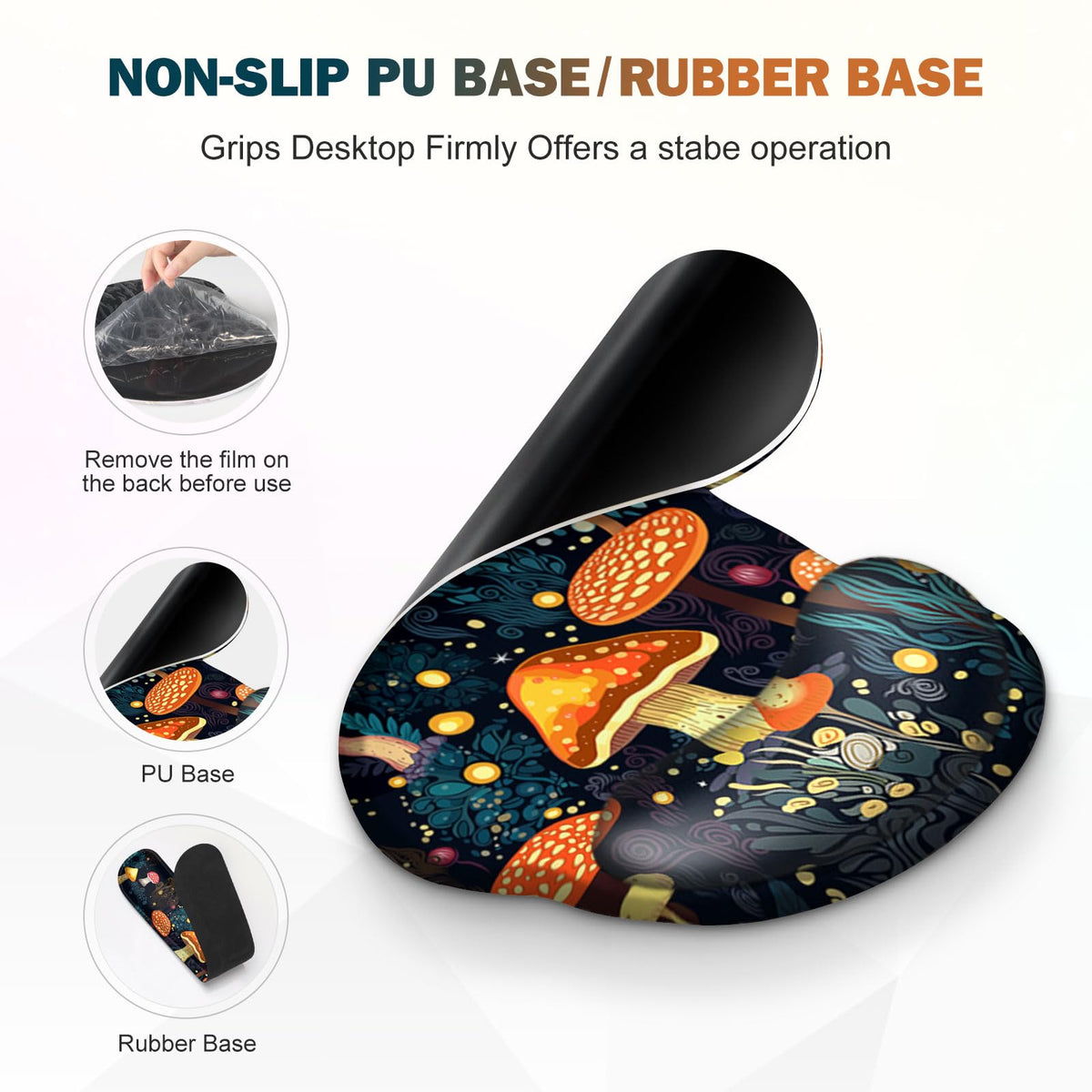 Gaming Mouse Pad, Large Desk Mat Cute Desk Pad Protector, 4in1 XXL Mousepad
