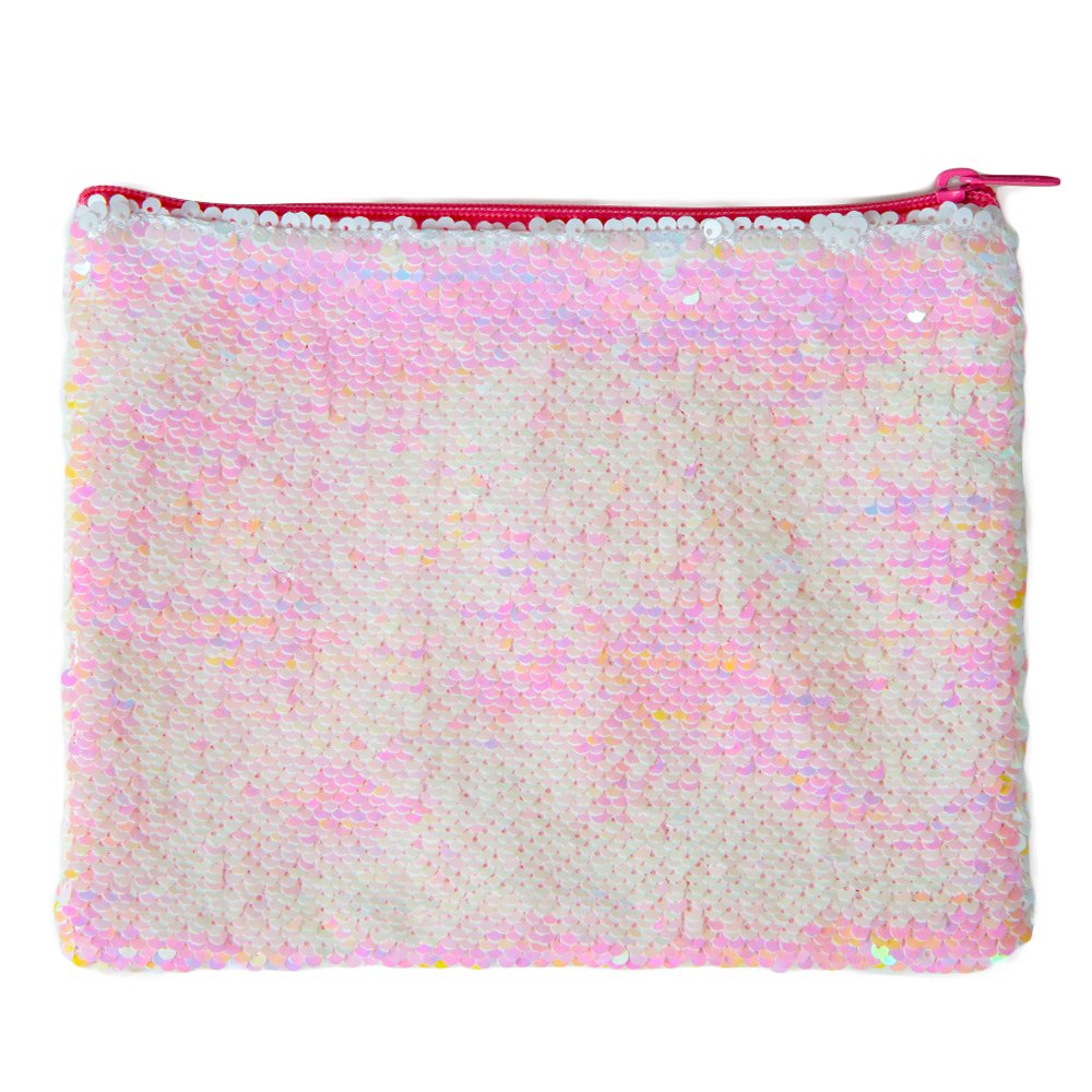 Style.Lab by Fashion Angels Magic Sequin Pouch - Pink Iridescent/White
