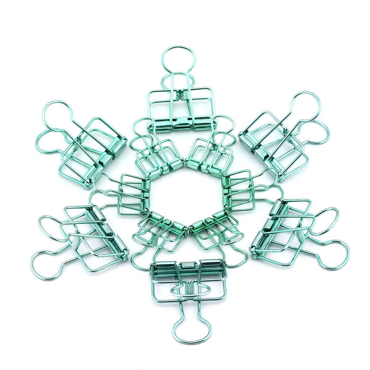RuiLing 40-Pack Multi-purpose Metal Wire Binder Clip Set,20pcs 2.25 Inch & 20pcs 1.57 Inch Paper