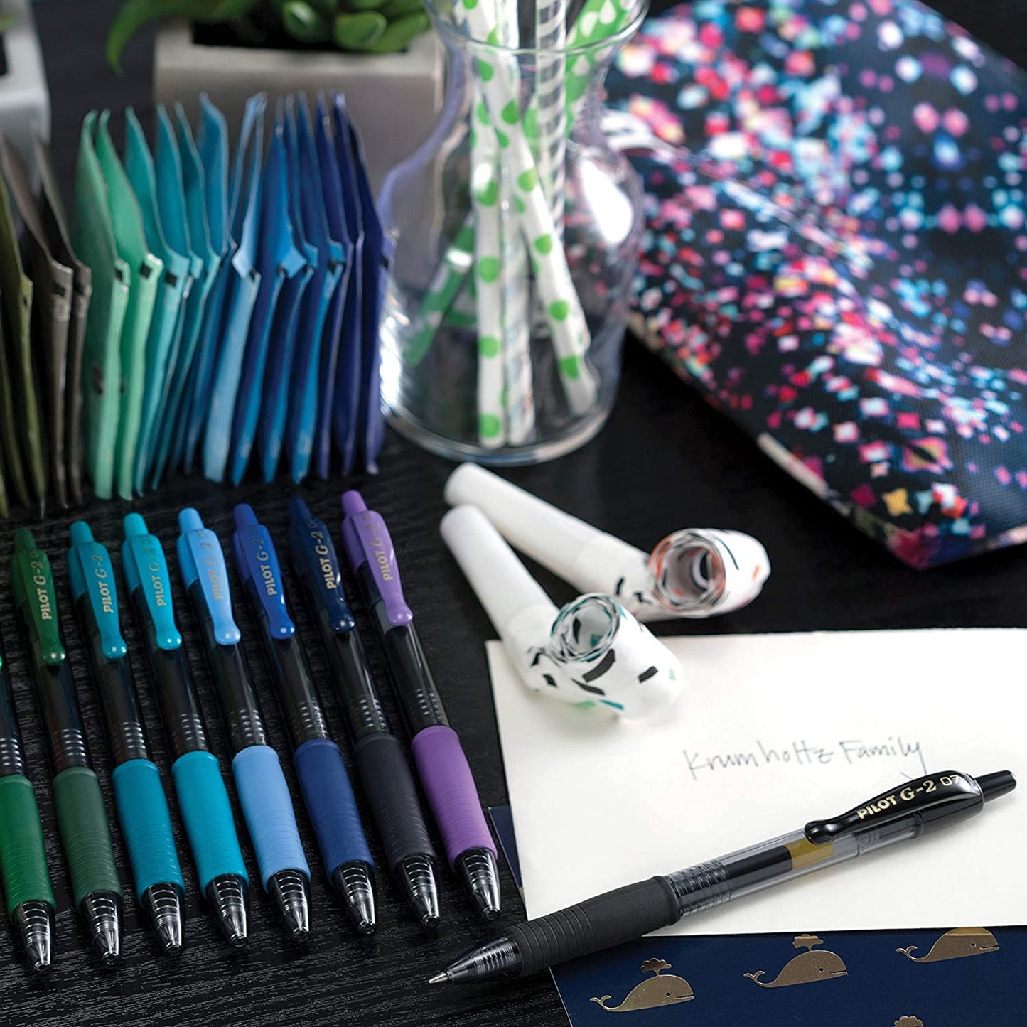 PILOT G2 Refillable and Retractable Gel Pens, 0.7mm, Assorted Inks, 14-Pack