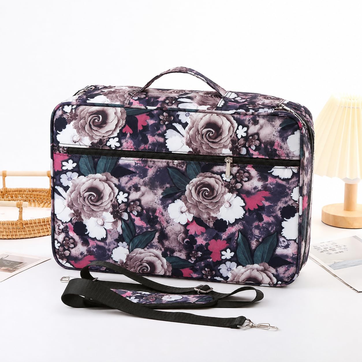 Lbxgap 480 Slots Colored Pencil Case Organizer with Shoulder Strap
